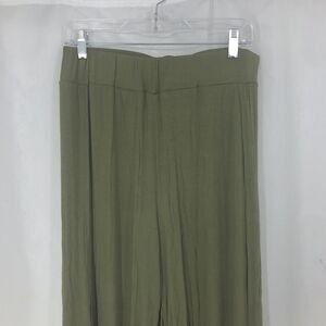 PACBREEZE Olive Green Yoga Harem Pants Side Slit Leg Joggers XL NWT